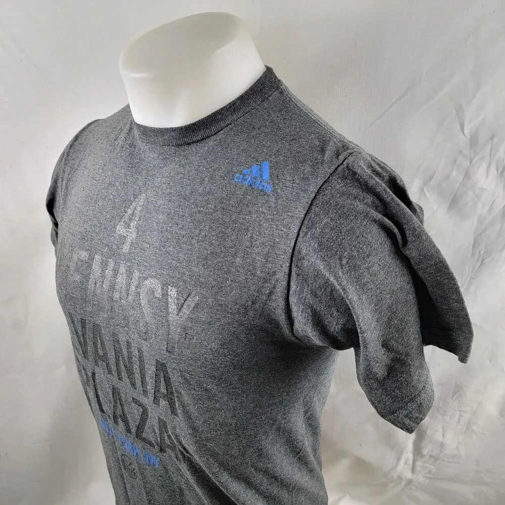 Adidas Shirt Mens Small Gray T-Shirt Graphic Tee 4 Pennsylvania Plaza New York